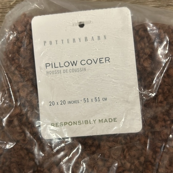 Pottery Barn Boucle Pillow Case 20”, Rosewood Color - Picture 2 of 2